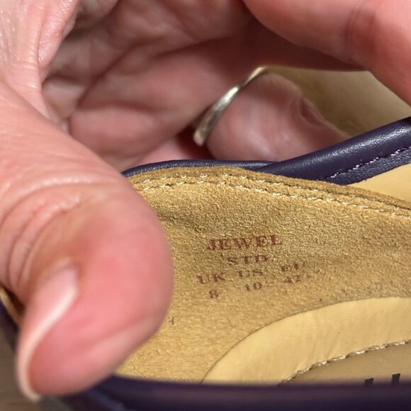 Hotter Purple Flats with Bow Detail - Picture 5 of 7